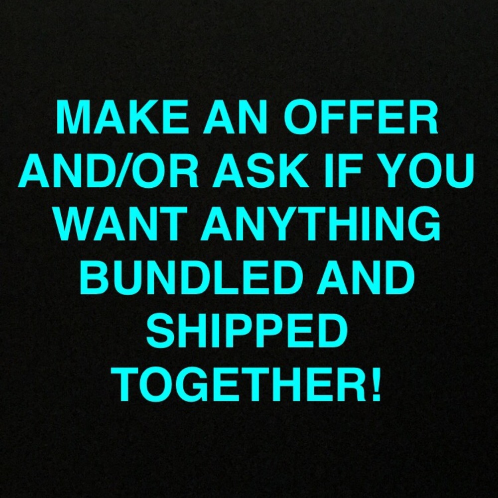 Ask if you want anything bundled/shipped together!